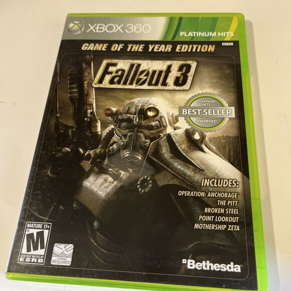 Fallout 3 GOTY + Fallout New Vegas Ultimate Edition Microsoft Xbox 360 Bundle